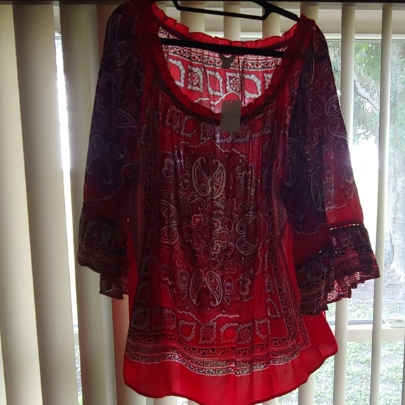 Cato Tops - Bandana Print Top Cato Tops - Bandana Print Top